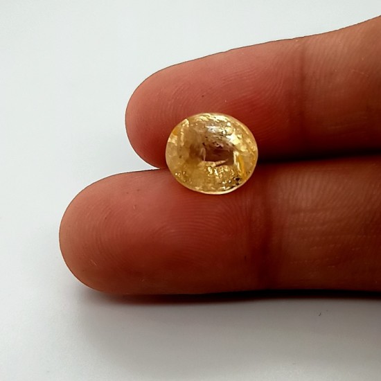 Yellow Sapphire (Pukhraj) 5.6 Ct Certified